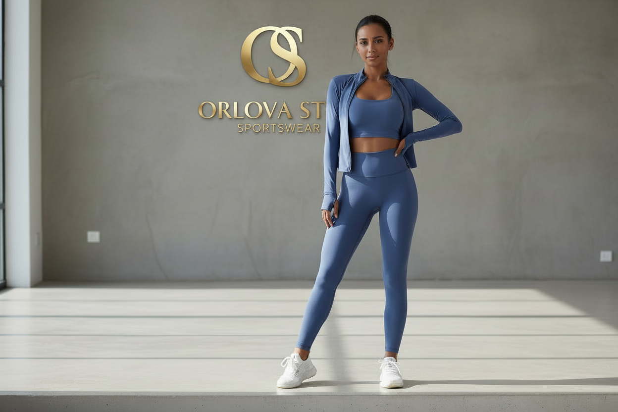 ORLOVA Sky Blue 3-Piece Activewear Set