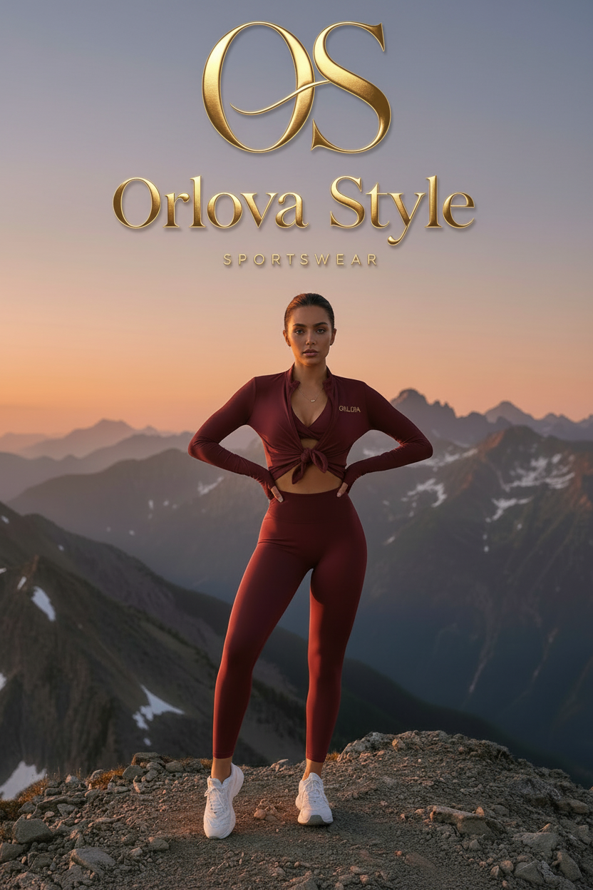 ORLOVA Yoga Costume Set – Burgundy